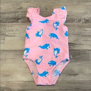 Cat & Jack narwhal print swimsuit